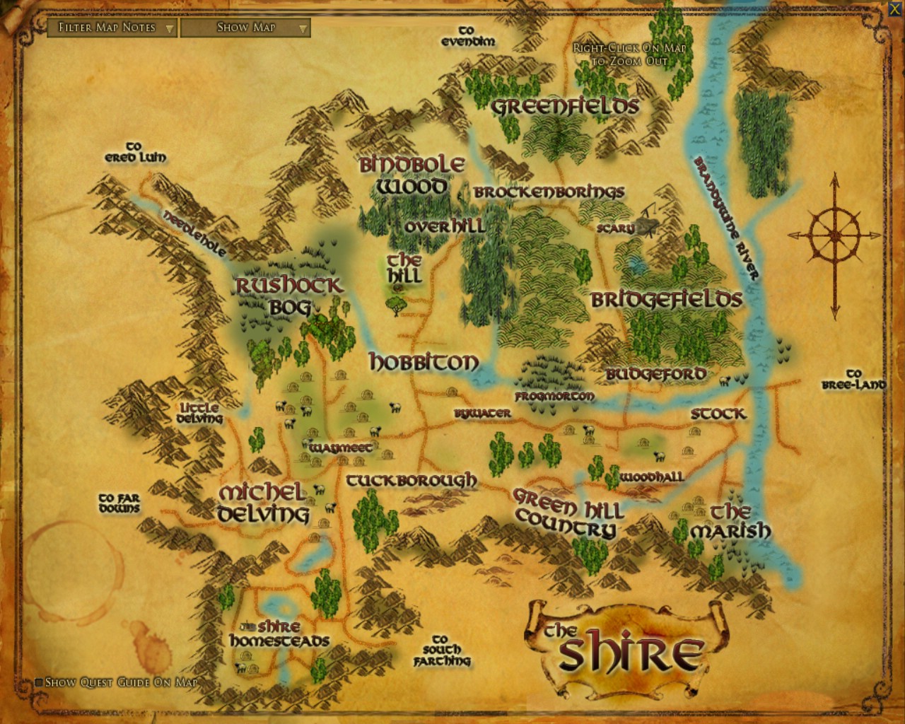 Sketch Map of The Shire